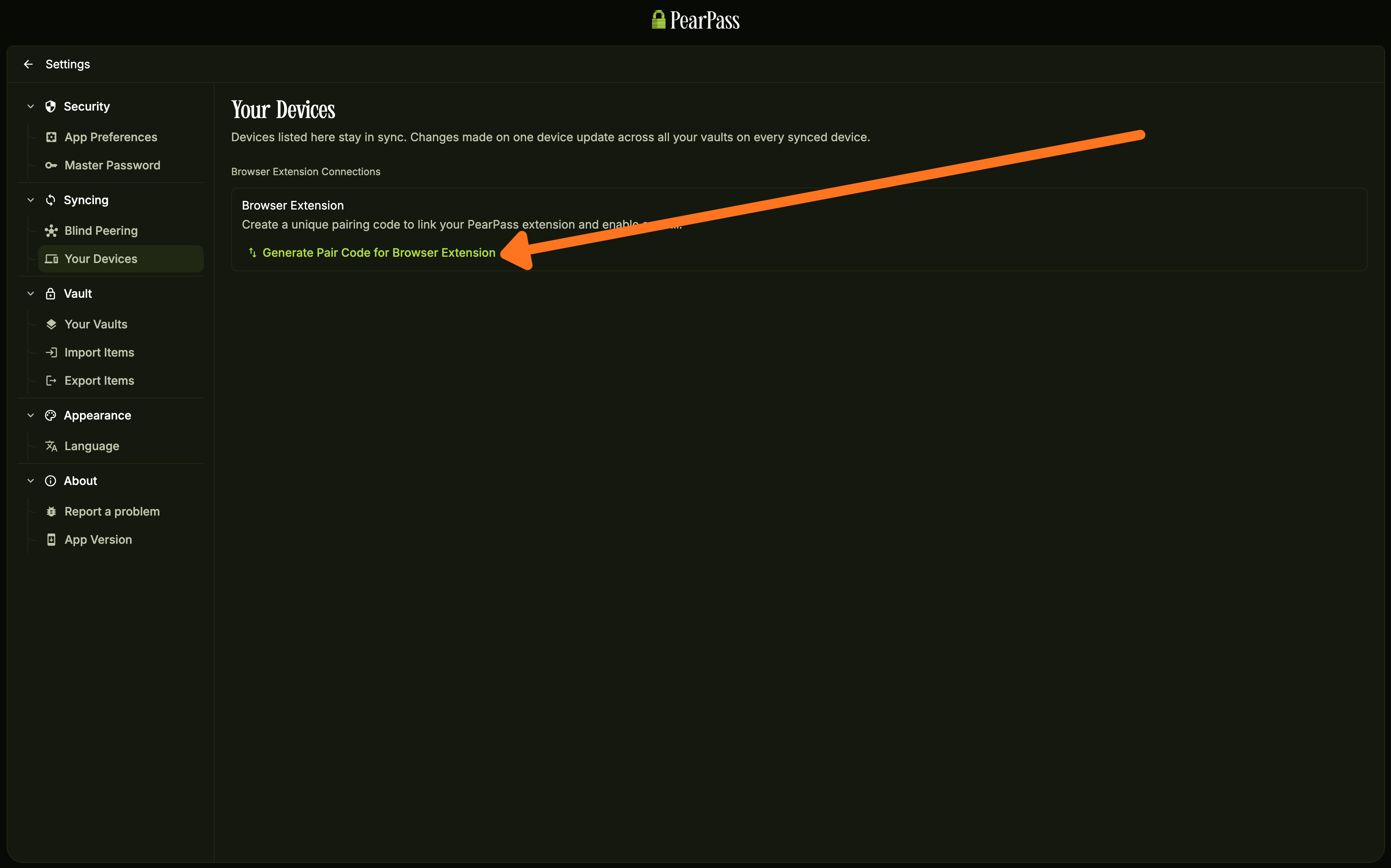Generate pair code